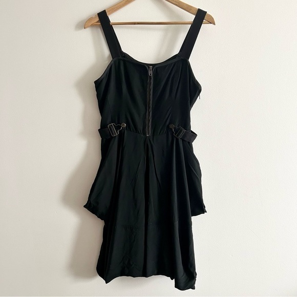 ALL SAINTS Black Gorpcore Utility Fit and Flare Dress Grunge - Picture 5 of 13